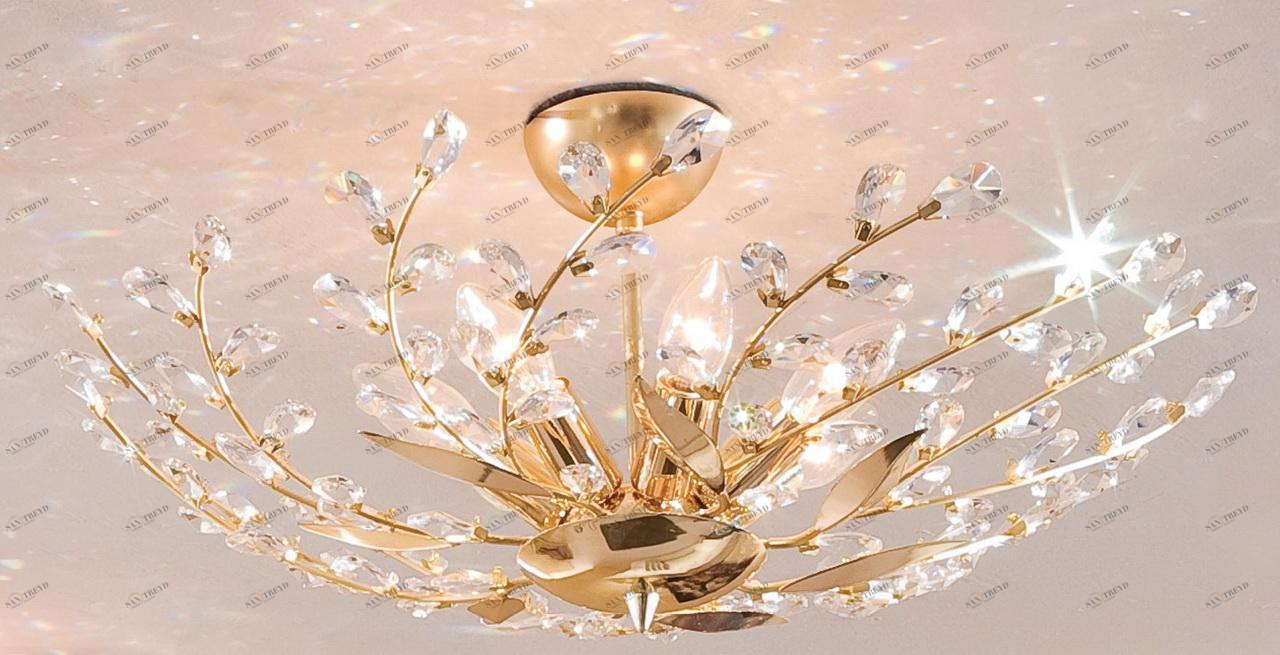 Потолочная люстра Citilux Ривьера CL311271 CITILUX ДИЗАЙНЕРСКИЕ, РИВЬЕРА 182438 Золотой 