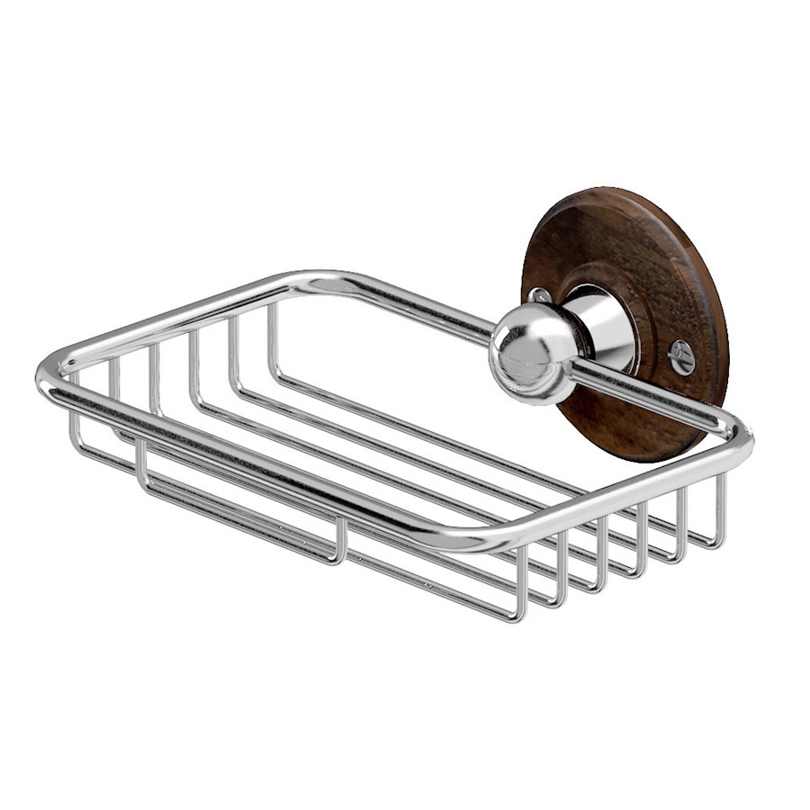 Burlington Мыльница со спинкой из орехового дерева A13 WAL 