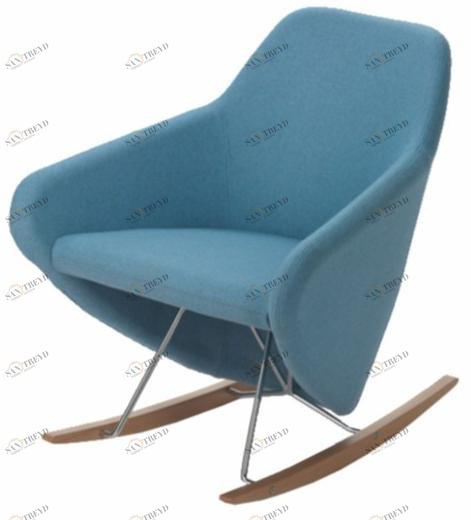 Segis Кресло-качалка из ткани с подлокотниками  I142 