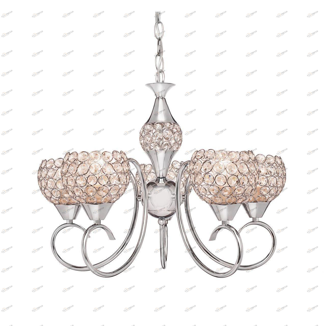 Подвесная люстра Silver Light Malika 126.54.5 SILVER LIGHT MALIKA 181547 Хром 