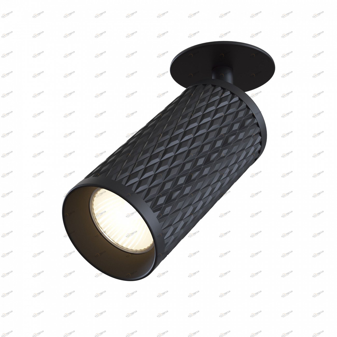 Спот потолочный поворотный с алюминиевым плафоном 19 см черный Alfa C037CL-01B TECHNICAL CEILING & WALL 00-3956969 Черный 