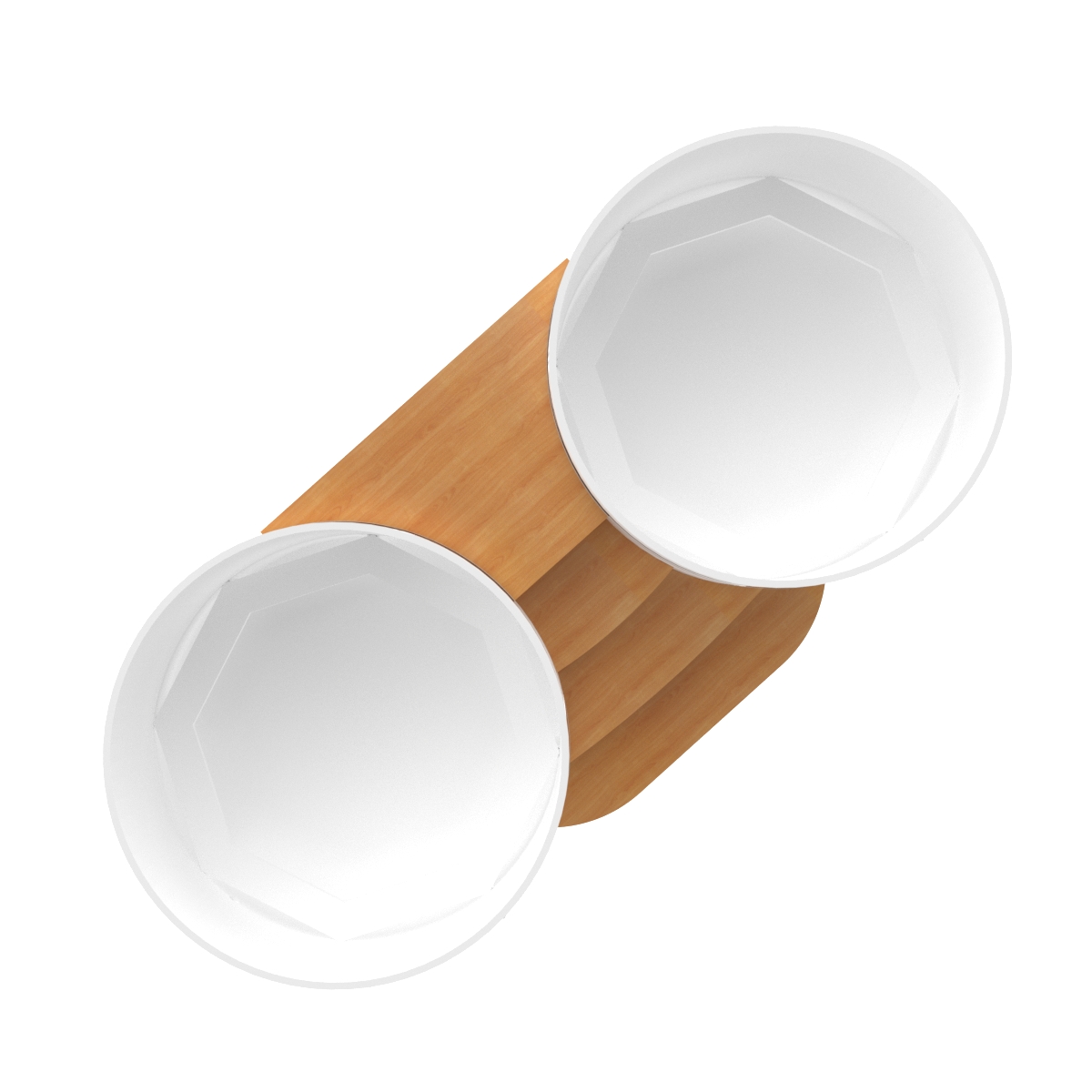 2153 Подиум на 2 купели D - 2.1 Лиственница натуральная Alyarus  - Вид №2