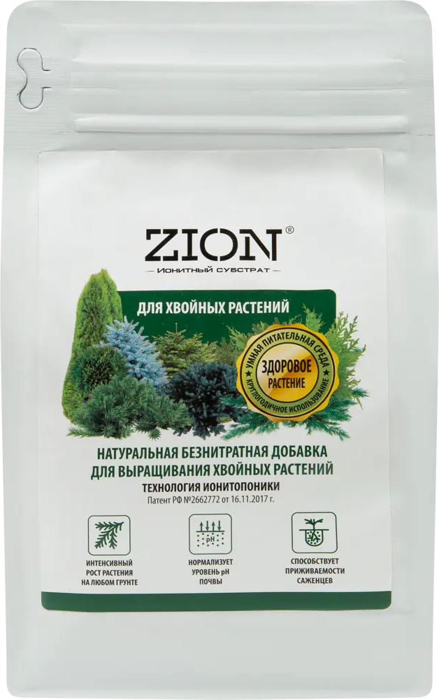 Zion Ионный субстрат для хвойных растений 600г 83742217