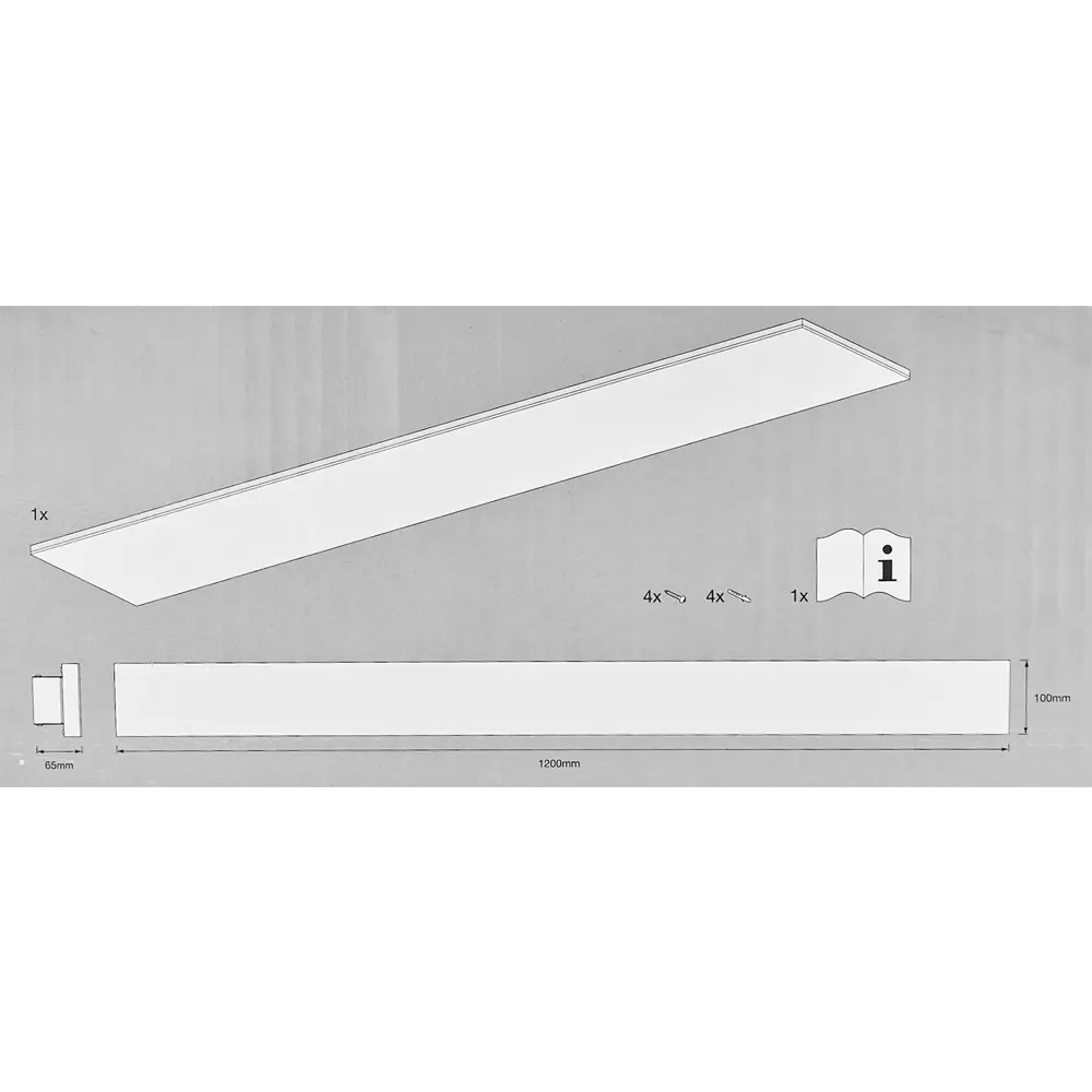 Безрамный накладной светильник WiFi 35 Вт IP20 RGBW, 120X10 мм, 2500 Лм 89139671 STLM-2017614 LEDVANCE  - Вид №12