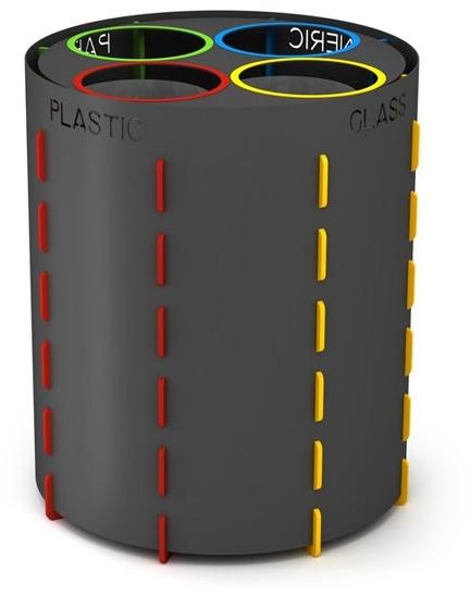 Контейнер для мусора из стали для раздельного сбора мусора Santreyd sun-id-1411254 - Вид №10