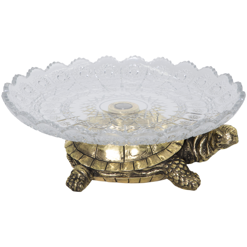 52096 Фруктовница-конфетница Черепаха - 7 Бронза BOGACHO 4627179657246 - Вид №3