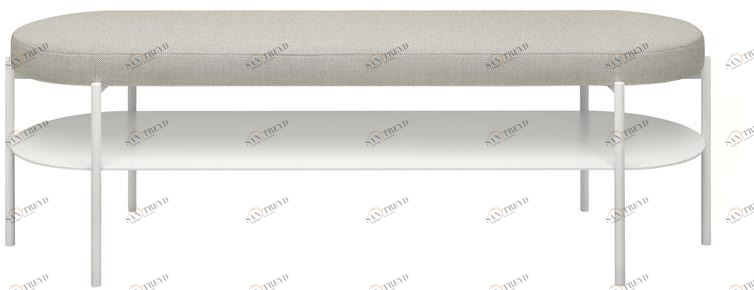 e15 Стальная скамья в современном стиле с порошковым покрытием  Lb03 