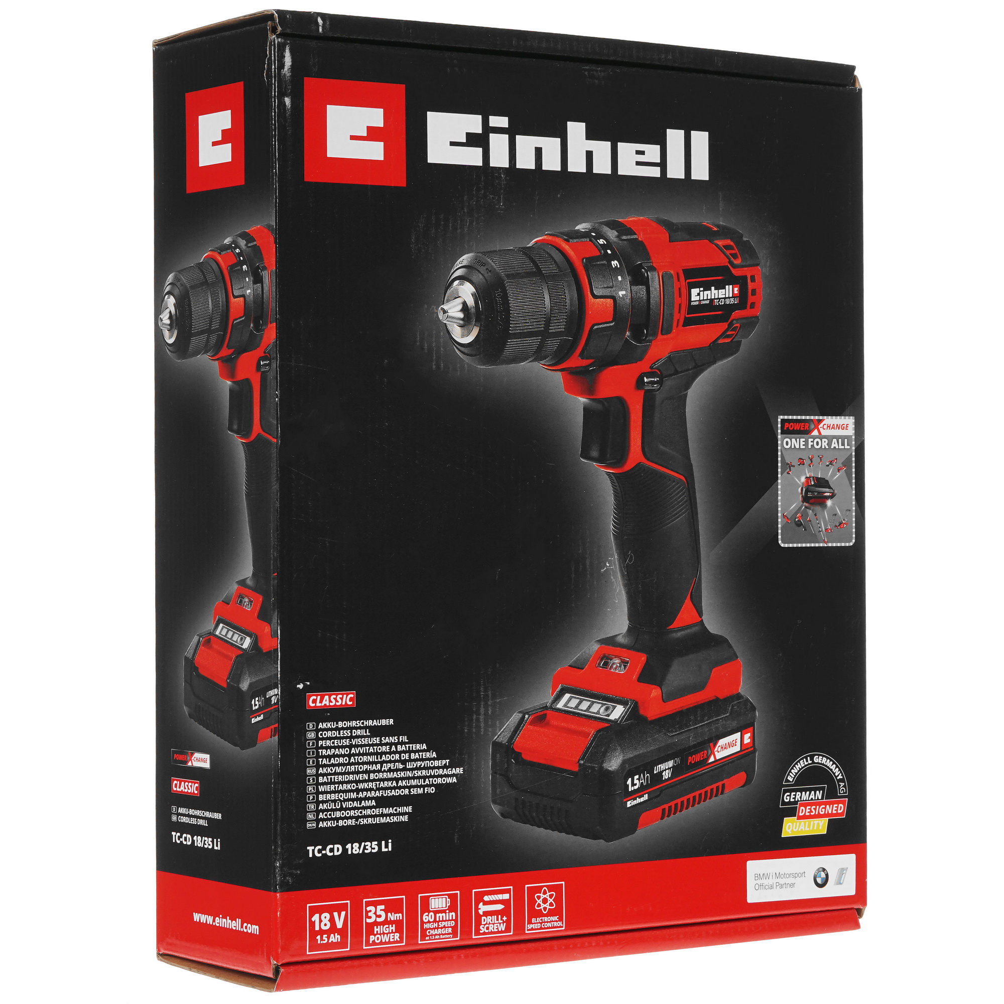 Дрель-шуруповерт Einhell TC-CD 18/35 Li Power X Change 18V 5308581 STDN-0142541 - Вид №7