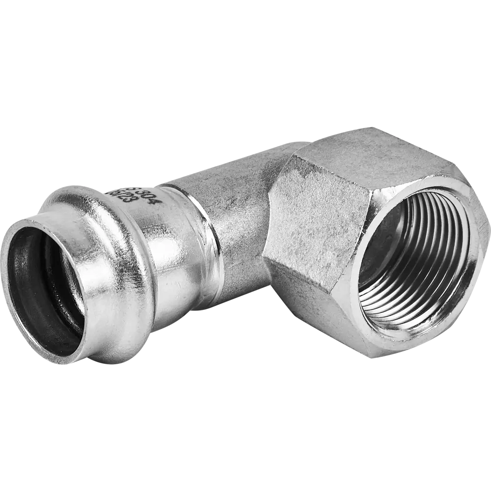 Угол переходной Rommer 3/4"x22 мм ВПр-ВР нержавеющая сталь STLM-2077836