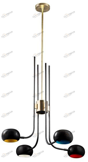 Il Bronzetto Люстра из латуни Blossom Tul_01