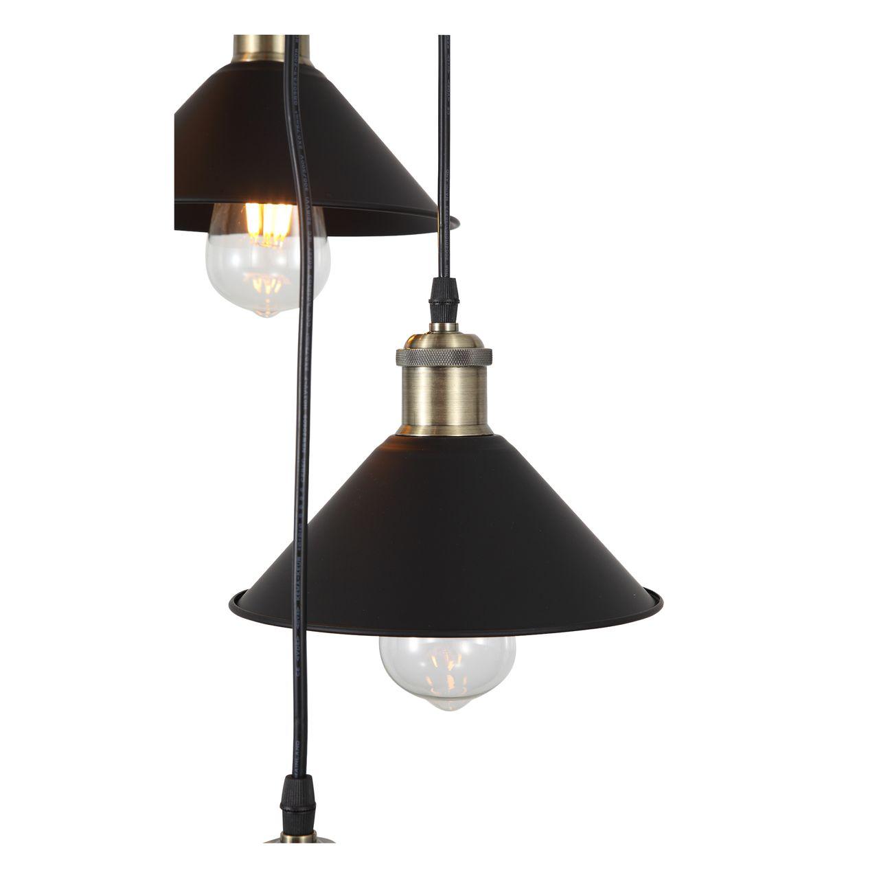 Подвесная люстра ST Luce Laccio SL194.403.07 ST LUCE FORTO 118213 Черный  - Вид №1