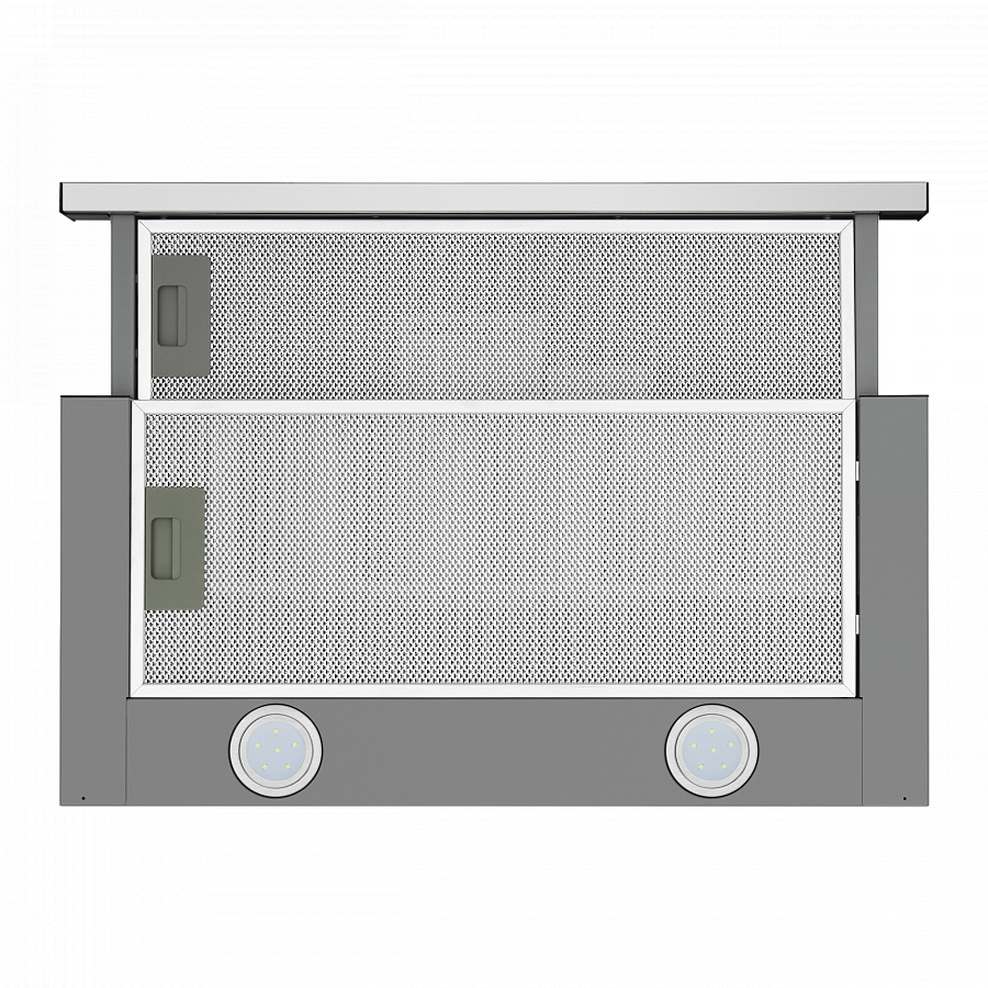 VS LIGHT 60 INOX Вытяжка vs light 60 ""нержавейка""/ • тип: встраиваемая • цвет: нержавейка • управление: колыбельное • ширина, мм: 600 • полная потребляемая мощность, вт: 140• количество скоростей: 2 • максимальная производительность, м3/ч: 480• диаметр Santreyd  - Вид №4