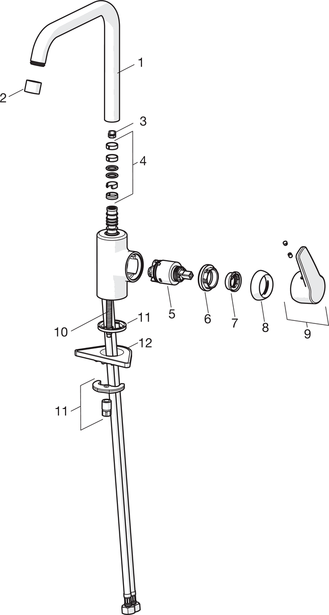 Oras 3931F Смеситель для кухни 3931F Saga Хром  - Вид №4
