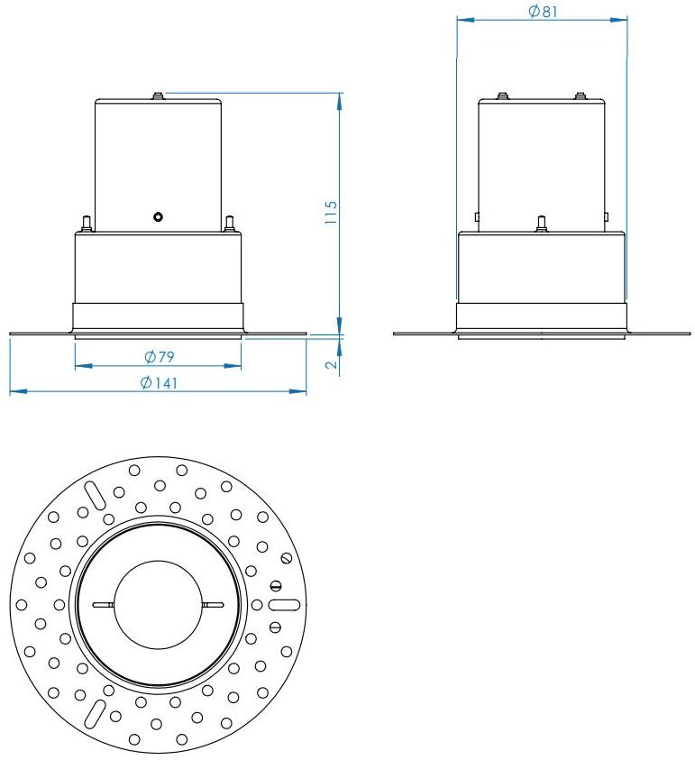 Astro Lighting Круглый встраиваемый точечный светильник из стали  1248001  - Вид №6