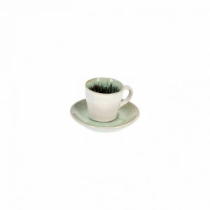 Кофейная чашка керамическая синяя с блюдцем Zain от La Forma LA FORMA ZAIN 00-3865091 Зеленый