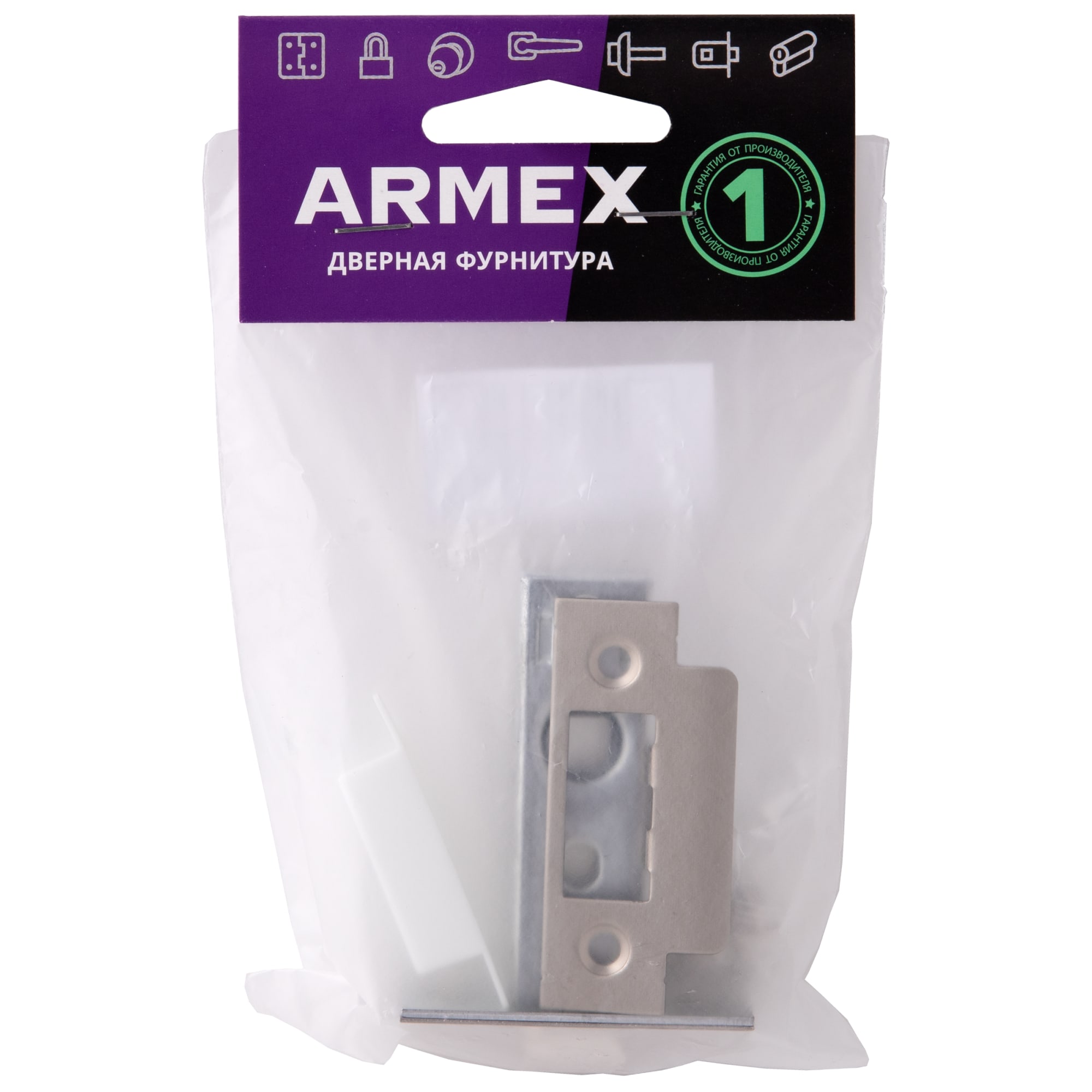 82700478 Защёлка межкомнатная Avers, цвет никель Santreyd  - Вид №1