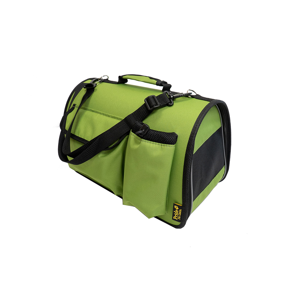 ПР0057523 Переноска для животных Вояж, зеленая 45x29x27см Pride 