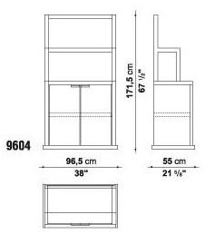 Maxalto Книжный шкаф из дерева Incipit sun-id-1411087 - Вид №2