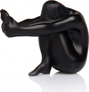 10532432 Lalique Фигурка "Nu Tentation" черная Хрусталь