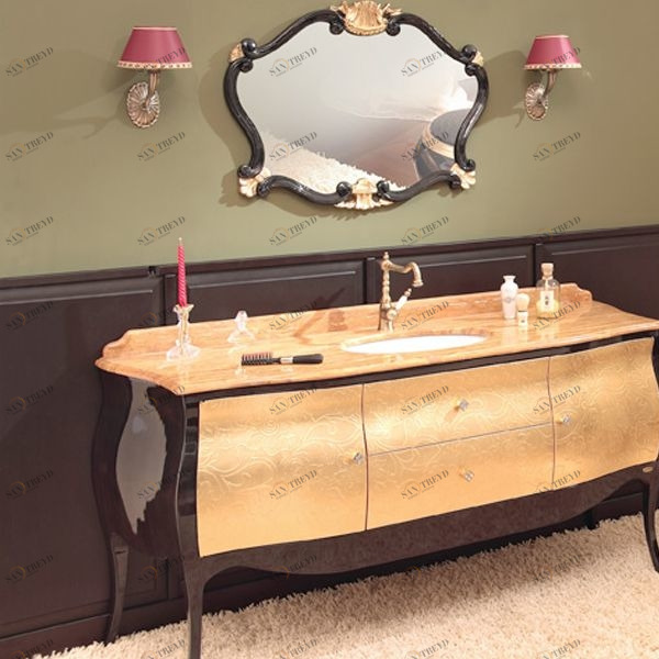 Epoque Тумба LOUVRE bassorilievo oro BATHROOM LINE 1046O