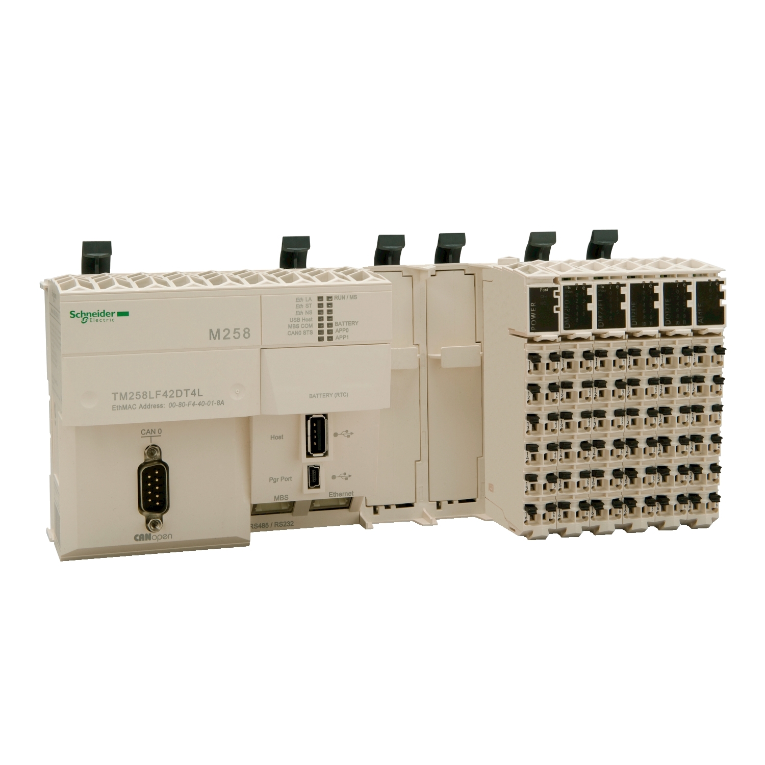 TM258LF42DT4L M258 ETH/CAN/ПОСЛ. ИНТЕР/2PCI/42/4ВХ/ВЫX Schneider Electric OEM ПЛК Modicon 