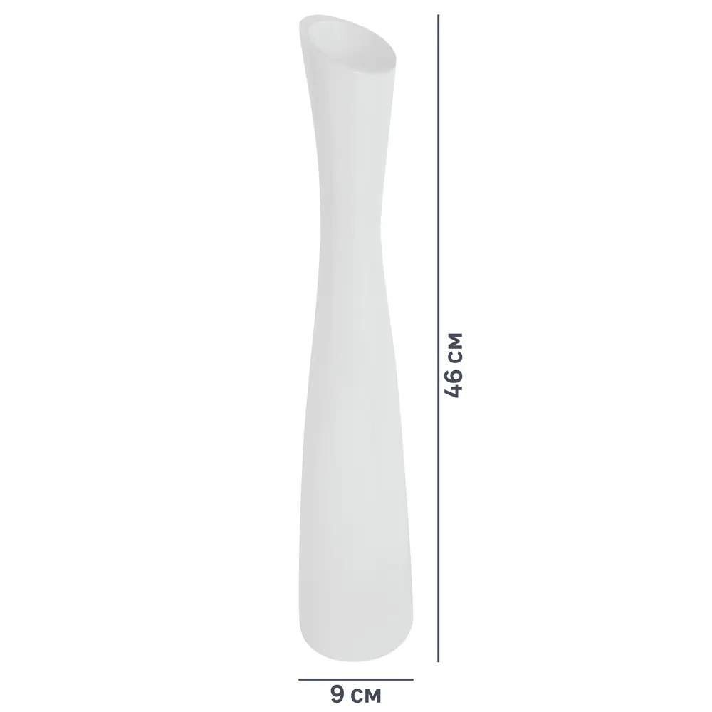 Ваза Розовая большая, цвет белый глянец EVIS STLM-2154175 - Вид №3