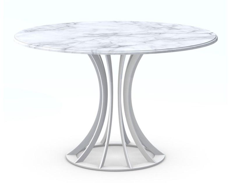 Vela Arredamenti Круглый обеденный стол из стали sun-id-1492522 - Вид №4