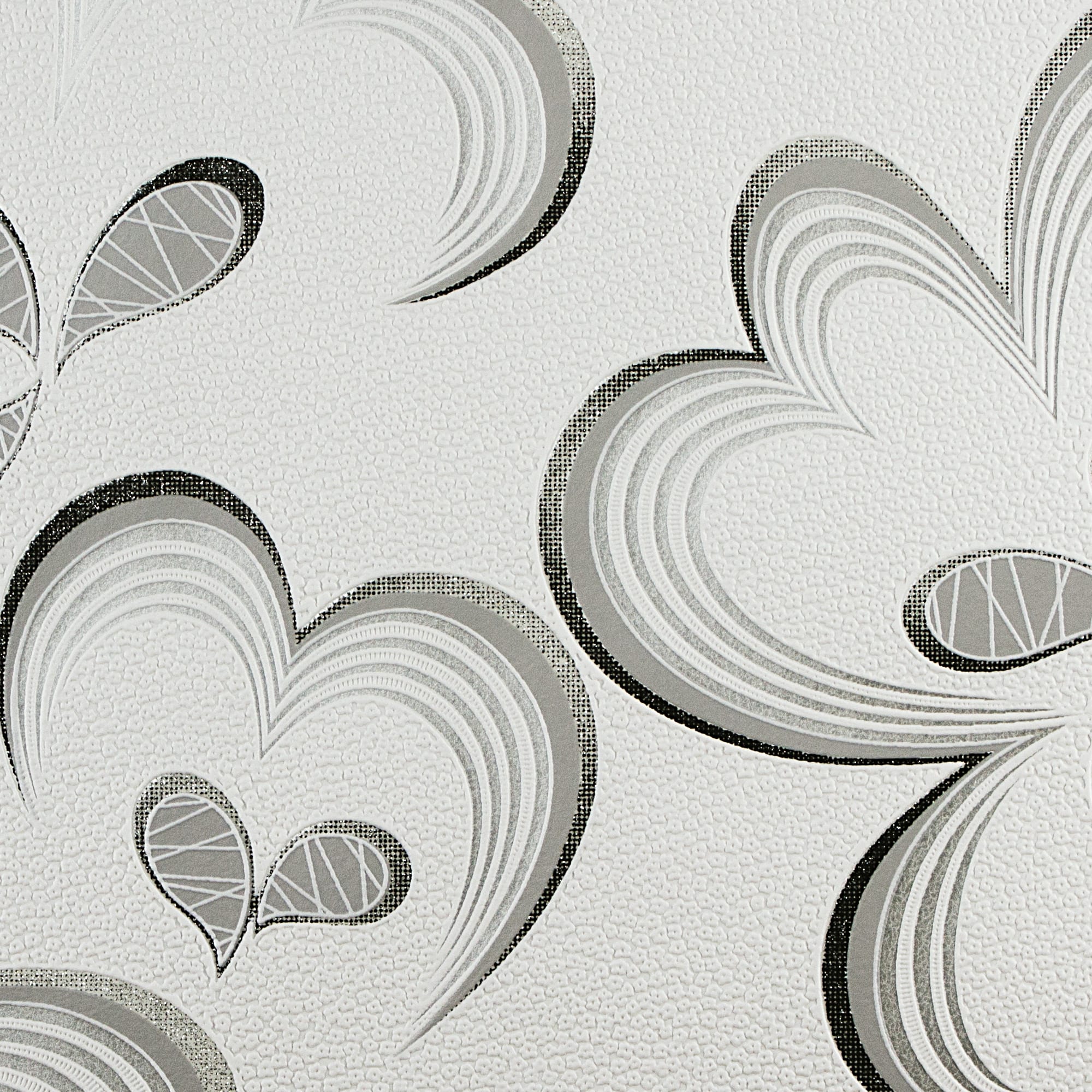 82399684 Обои виниловые белые 0.53 м 0002-6 Цветы Santreyd  - Вид №1