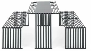 Urbantime Прямоугольный стол для общественных мест из металла Zeroquindici.015