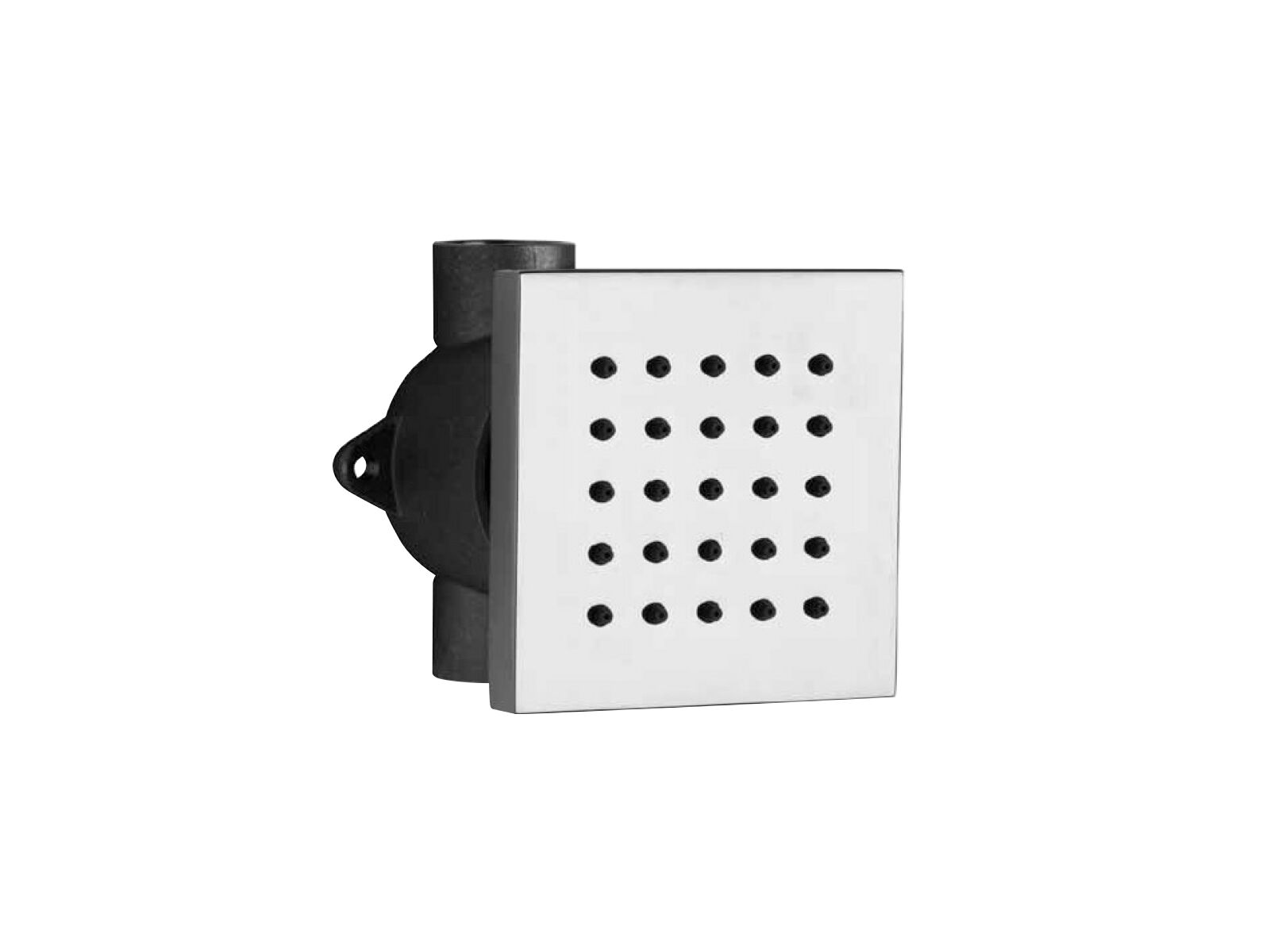 Хромированная латунная встраиваемая боковая насадка для душа Aquademy Bjet ARCH-00091684 - Вид №1