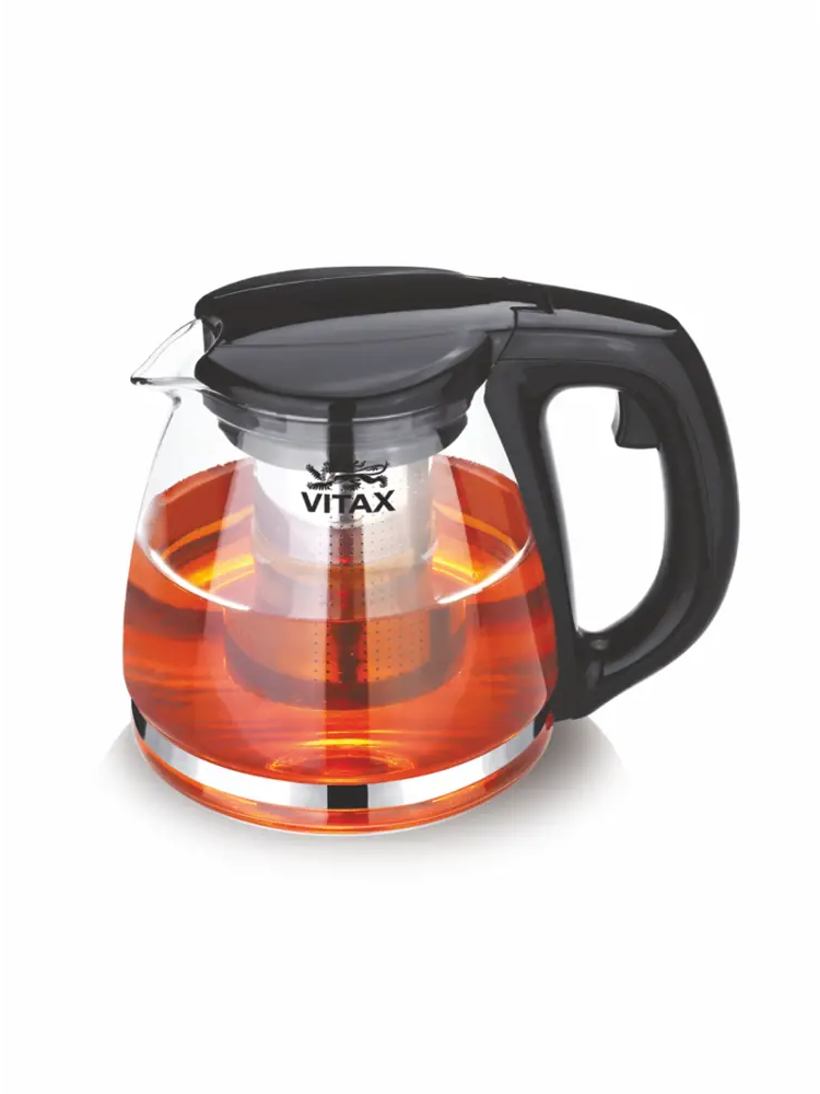 91769289 Заварочный чайник с ситечком 1100 мл Vitax VX-3301 Arundel стекло цвет бесцветный/прозрачный STLM-0880599
