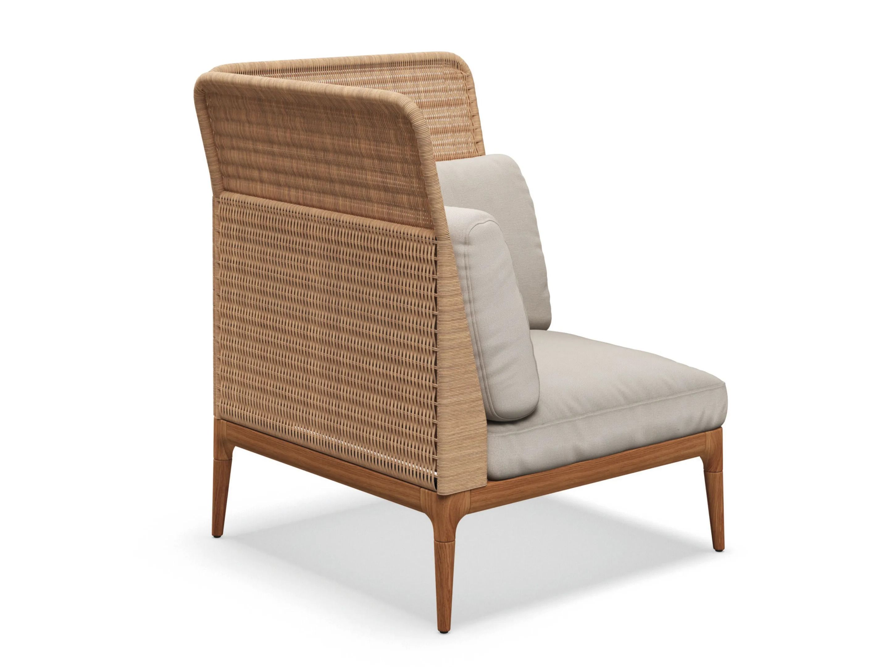 Плетеное и тканое угловое садовое кресло Gloster ARCH-00106617 - Вид №1