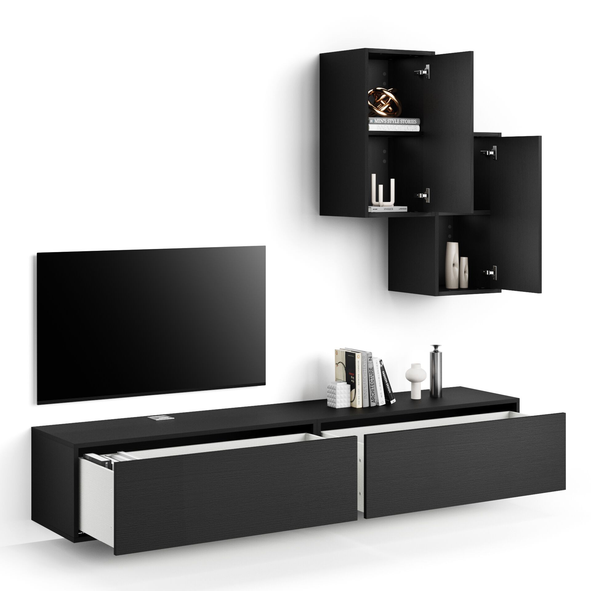 Модульная оборудованная стена установленная стеной в меламинированном Mobili Fiver IACOPO ARCH-00070420 - Вид №43