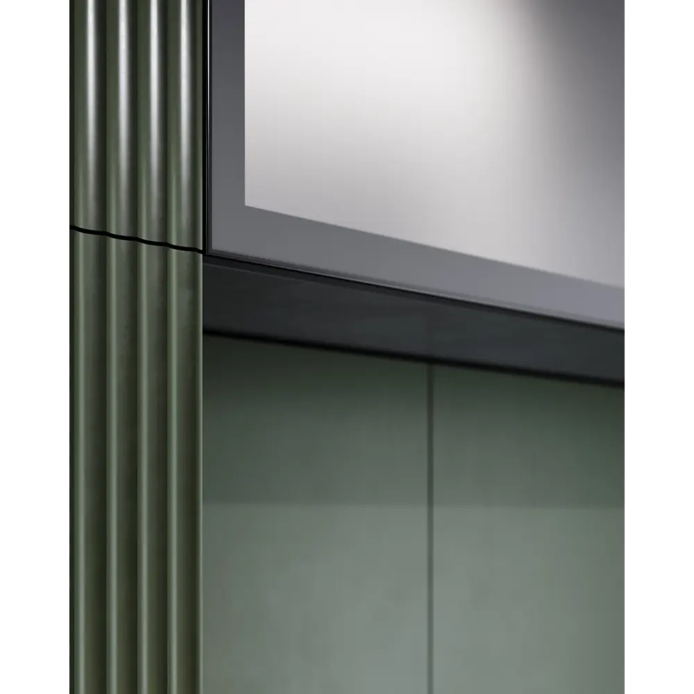 Фасад-витрина KONSENSA Вельск 60x137 см чёрный матовый для кухонного шкафа 89405454 STLM-1581810 - Вид №6