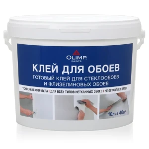 93717848 Клей для обоев и стеклообоев Олимп 10 литров STLM-0829525