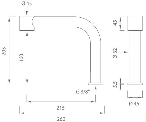 Ceadesign Излив из нержавеющей стали, установленный на террасе Neutra Neu 44 - Вид №1