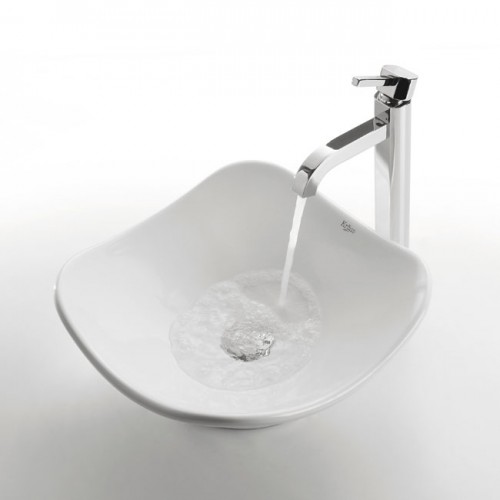 KCV-135 Накладная раковина на столешницу  прямоугольная Krausru  - Вид №3