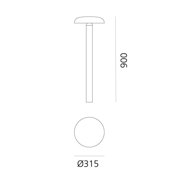 Металлический светодиодный световой столб Artemide Knop ARCH-00089476 - Вид №9