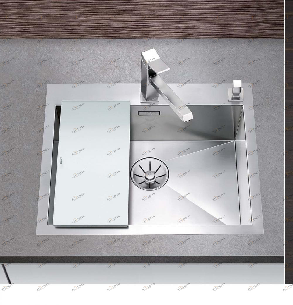 Разделочная доска матовое белое стекло Blanco 225335 Разделочные доски BLANCO