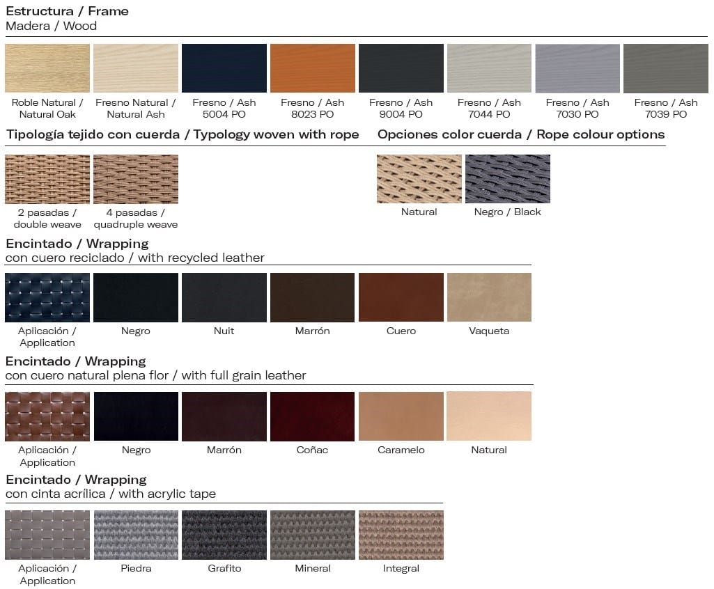 Деревянный стул с подлокотниками и сиденьем из натуральной кожи Vergés Bogart ARCH-00145518 - Вид №4