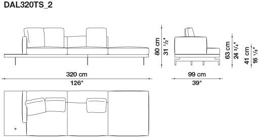 B&B Italia 3-х местный тканевый диван Dock sun-id-1376507 - Вид №53