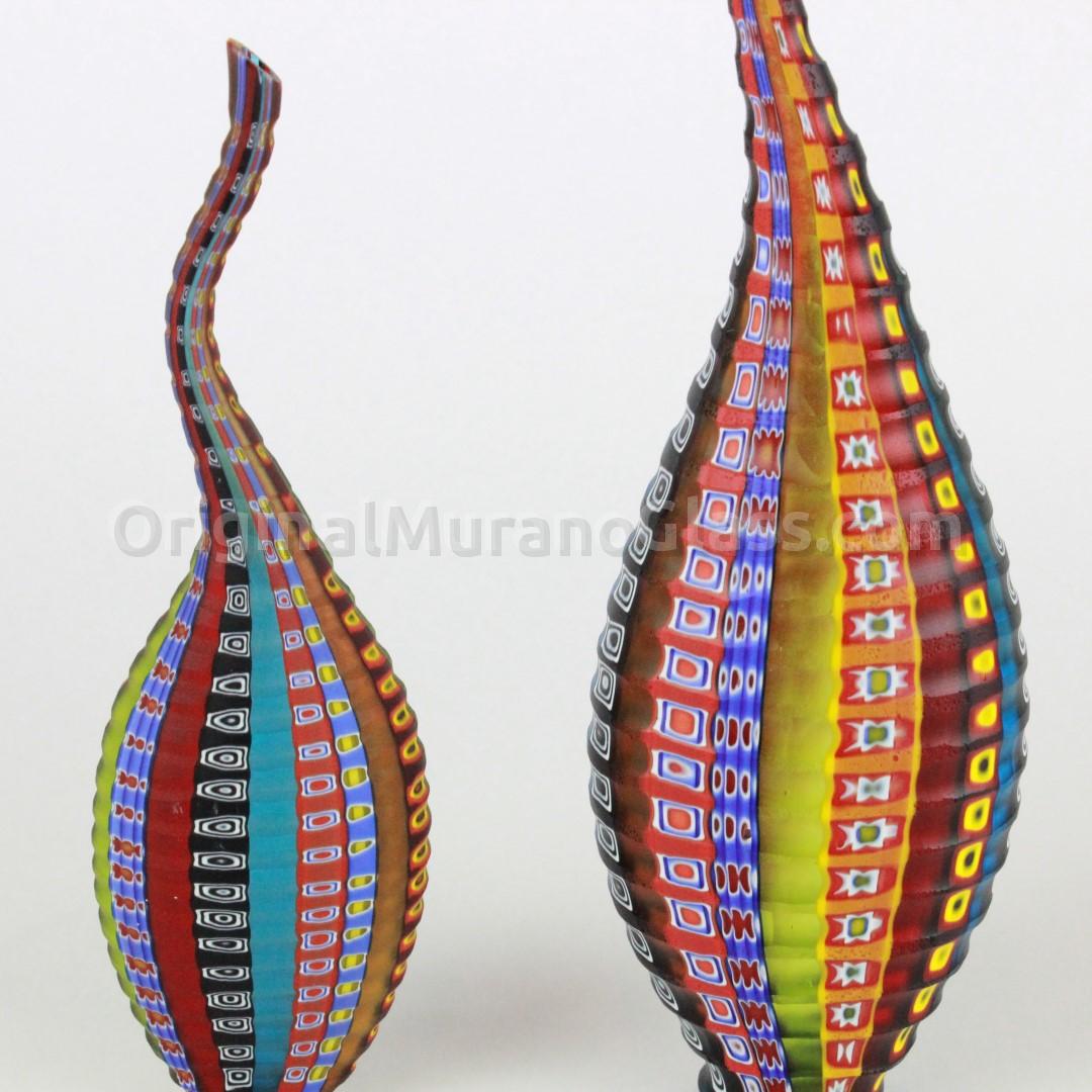 771 ORIGINALMURANOGLASS Ваза Радуга - Studio Da Mula - муранское стекло OMG 8 см  - Вид №1