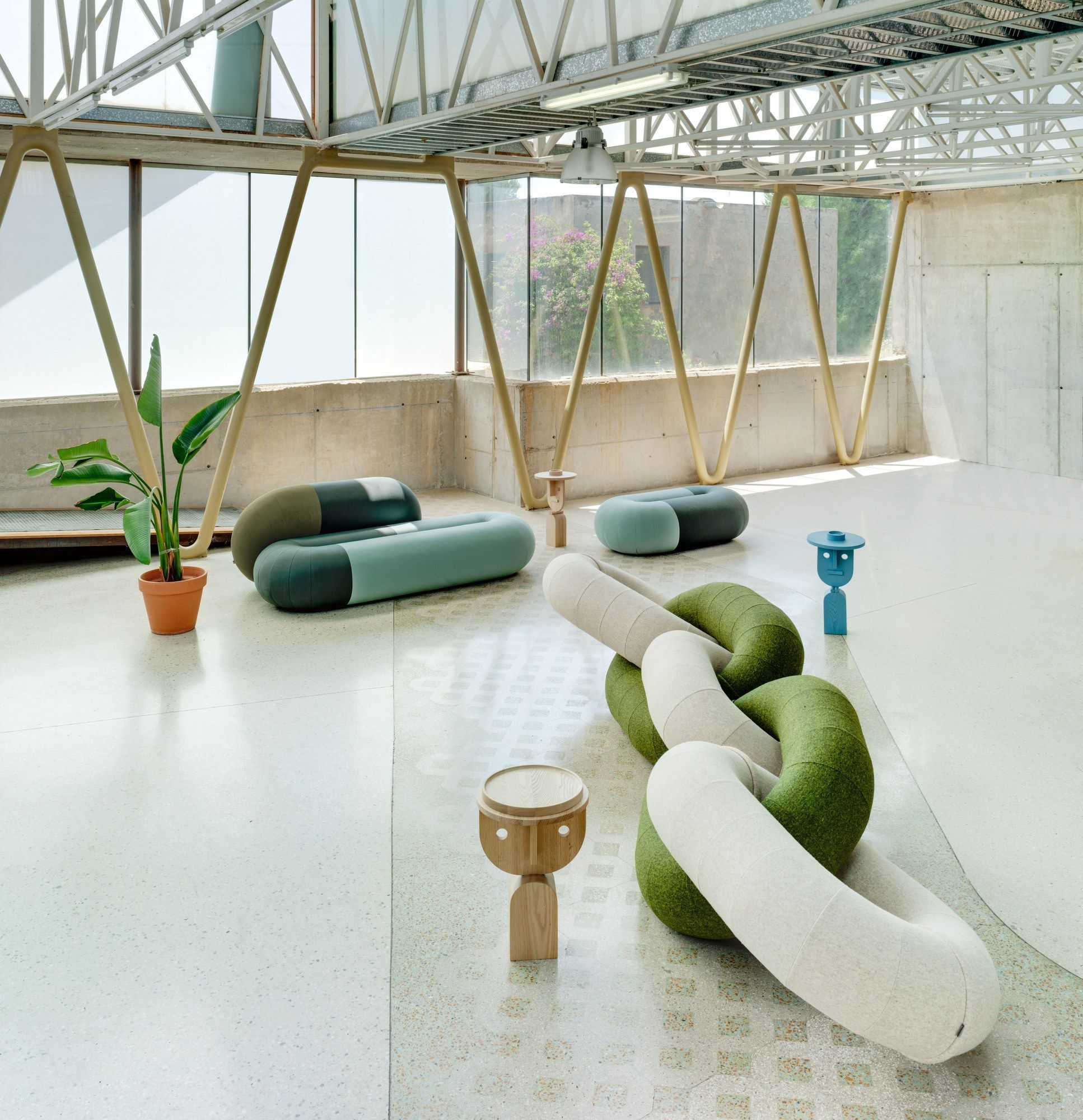 3-местный тканевый диван SANCAL Loop ARCH-00150216 - Вид №3