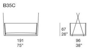 Paola Lenti Подвесное сиденье на 3 места Wabi sun-id-1507866 - Вид №2