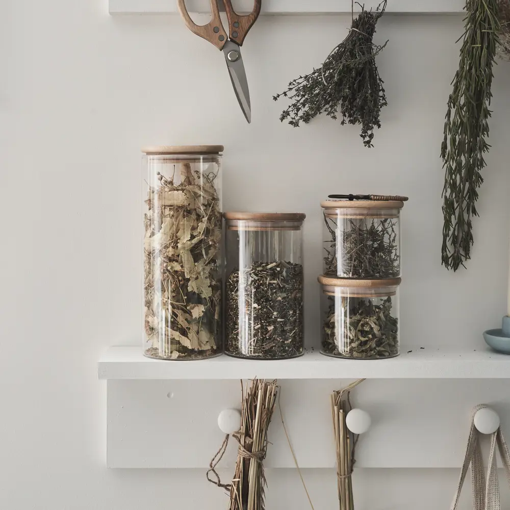 Банка Delinia Стекс 0.86 л стекло крышка бамбук прозрачная STLM-2161417 - Вид №2