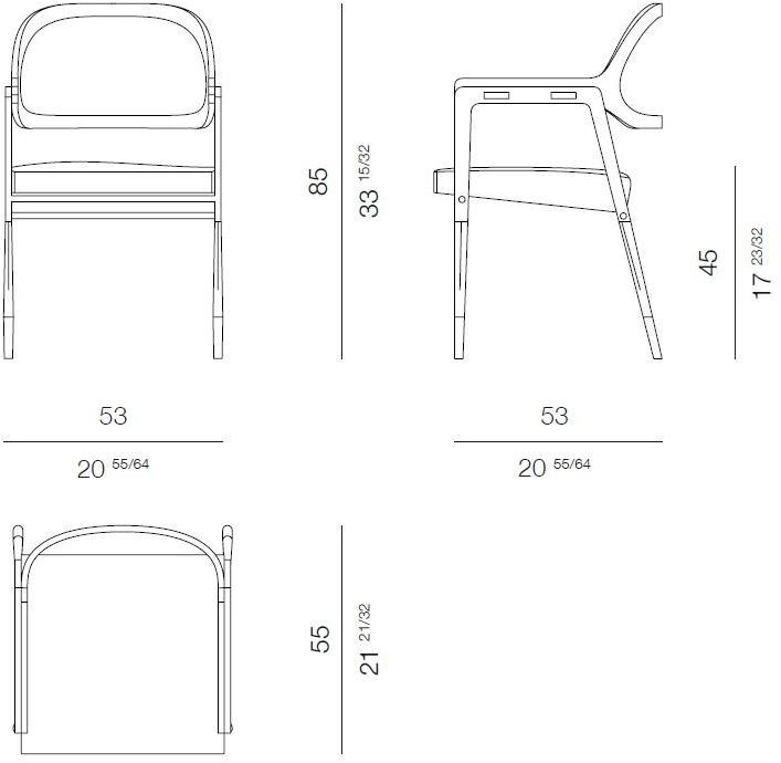 ROSSATO ARREDAMENTI Стул из орехового дерева с подлокотниками Home Rhc-01 - Вид №6