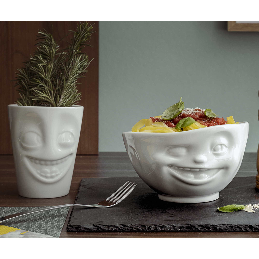 T01.08.01 Чаша tassen winking 500 мл белая Tassen by FIFTYEIGHT PRODUCTS  - Вид №2