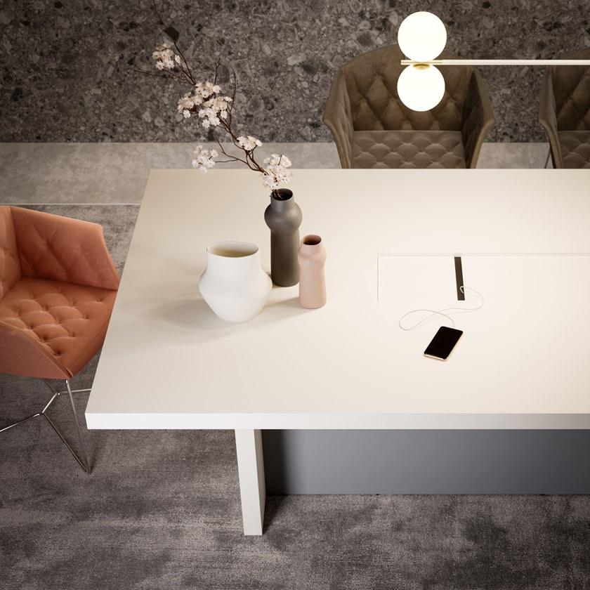 PROF Прямоугольный деревянный стол для переговоров Sessanta sun-id-1500408 - Вид №8