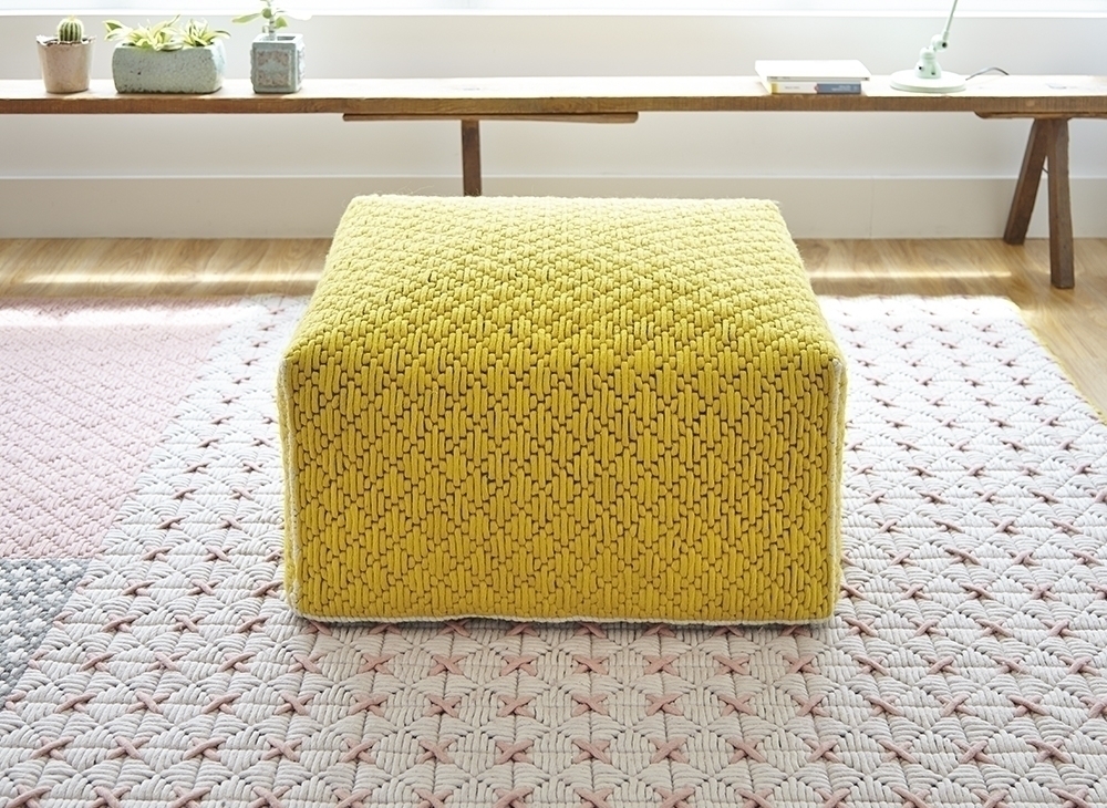 100341 Пуф большой Yellow GAN Silai Silaï