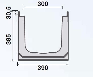 Виброкомпактный бетонный канал GRIDIRON ARCH-00091481 - Вид №2